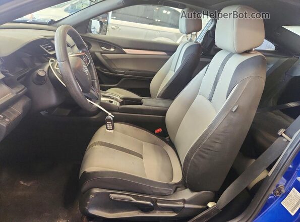 2HGFC4B06JH308715 2018 HONDA CIVIC Синий Вид салона спереди