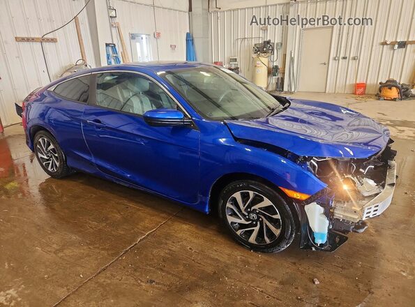 2HGFC4B06JH308715 2018 HONDA CIVIC Синий Передняя правая четверть