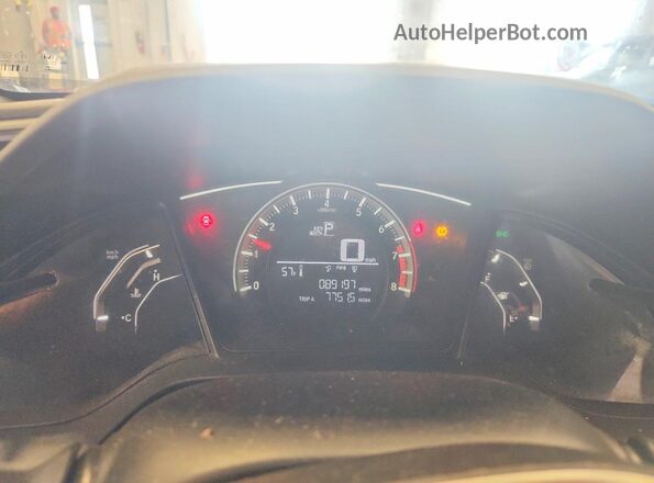 2HGFC4B06JH308715 2018 HONDA CIVIC Синий Вид щитка приборов