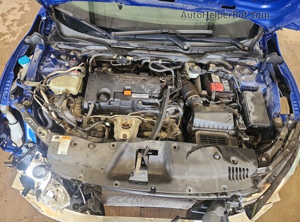 2HGFC4B06JH308715 2018 HONDA CIVIC Синий Вид задней части салона