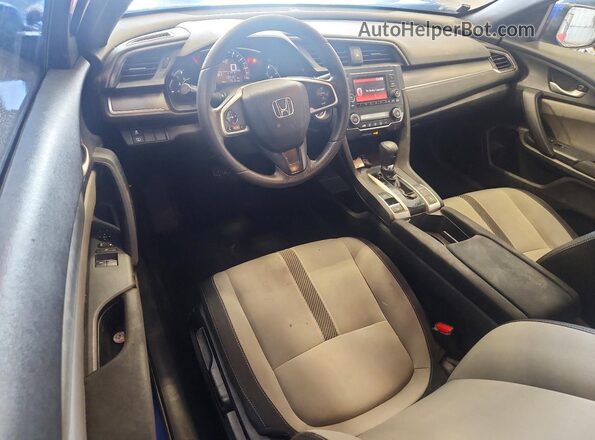 2HGFC4B06JH308715 2018 HONDA CIVIC Синий Вид панели приборов