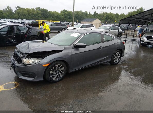 2HGFC4B08JH306531 2018 HONDA CIVIC Gray Передня ліва чверть
