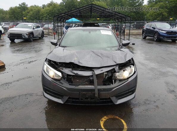 2HGFC4B08JH306531 2018 HONDA CIVIC Gray Вид щитка приладів