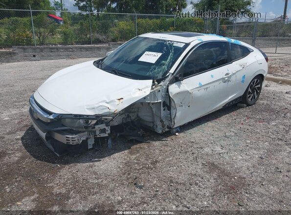 2HGFC4B0XJH305655 2018 HONDA CIVIC Белый Передняя левая четверть