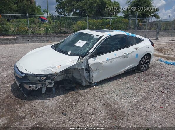 2HGFC4B0XJH305655 2018 HONDA CIVIC Белый Вид спереди