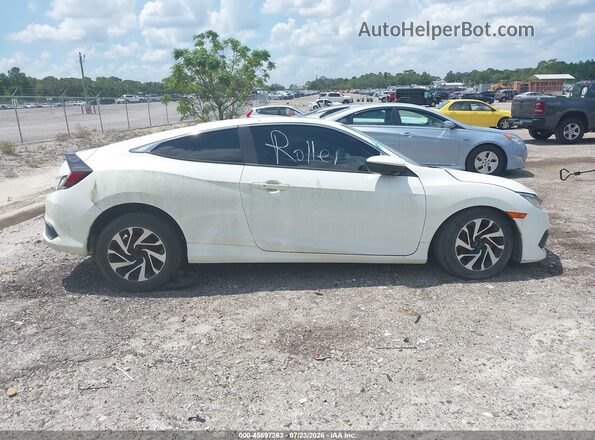 2HGFC4B0XJH305655 2018 HONDA CIVIC Белый Вид задней части салона