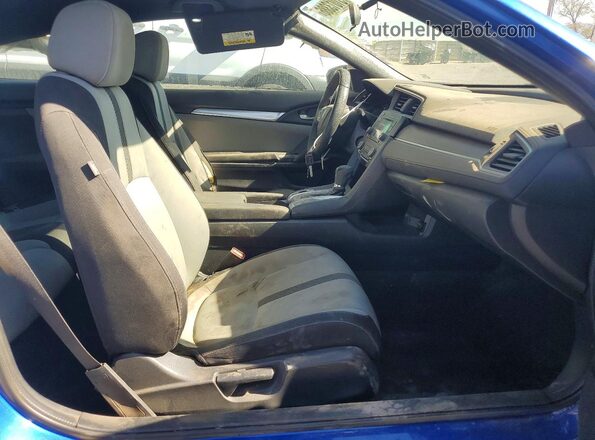2HGFC4B50HH302575 2017 HONDA CIVIC Blue წინა სალონის ხედი