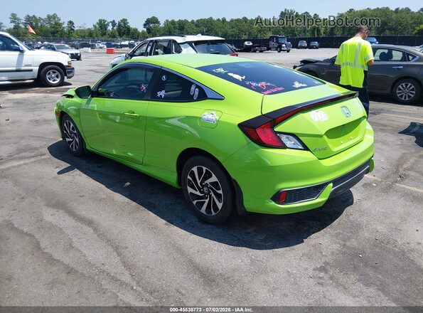 2HGFC4B51GH304818 2016 HONDA CIVIC Зеленый Задняя левая четверть