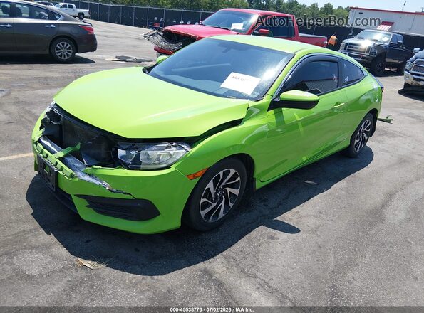 2HGFC4B51GH304818 2016 HONDA CIVIC Зеленый Передняя левая четверть