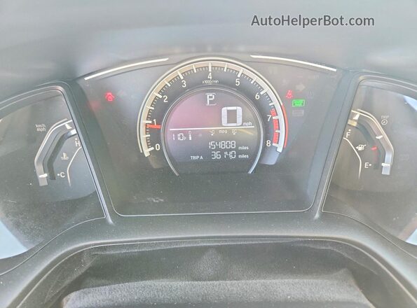 2HGFC4B52HH305073 2017 HONDA CIVIC White Instrument cluster view