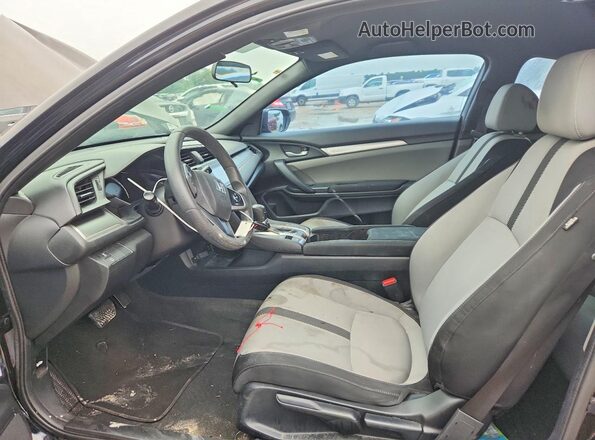 2HGFC4B53HH308600 2017 HONDA CIVIC Black Front interior view