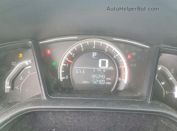 2HGFC4B53HH312596 2017 HONDA CIVIC White Widok zestawu wskaźników