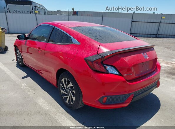 2HGFC4B54GH311732 2016 HONDA CIVIC Красный Задняя левая четверть