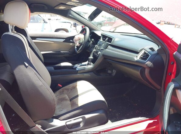 2HGFC4B54GH311732 2016 HONDA CIVIC Красный Вид салона спереди