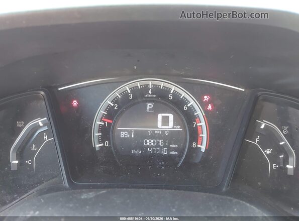 2HGFC4B54GH311732 2016 HONDA CIVIC Красный Вид задних сидений