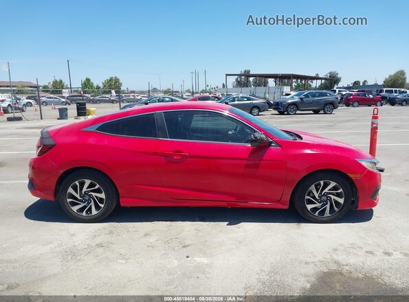2HGFC4B54GH311732 2016 HONDA CIVIC Красный Вид задней части салона