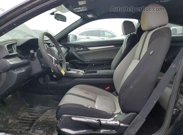 2HGFC4B54HH311053 2017 HONDA CIVIC Black Вид салону спереду