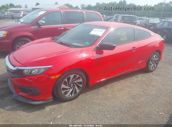 2HGFC4B54JH307395 2018 HONDA CIVIC Red წინა მარცხენა ხედი სამი მეოთხედიდან