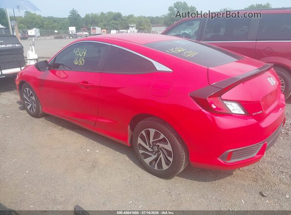 2HGFC4B54JH307395 2018 HONDA CIVIC Red უკანა მარცხენა