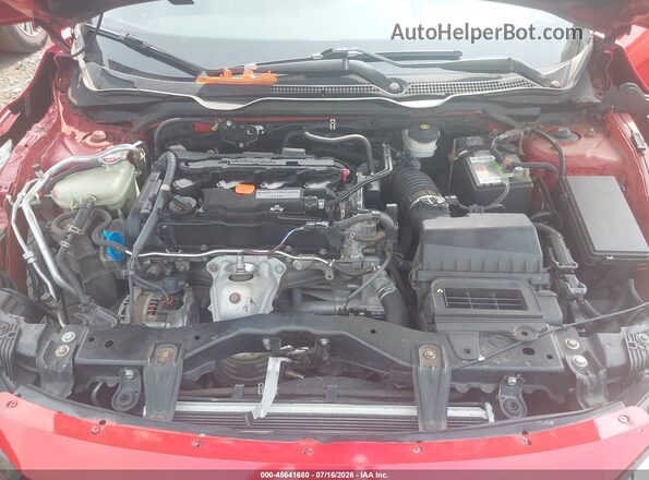 2HGFC4B54JH307395 2018 HONDA CIVIC Red უკანა ხედი