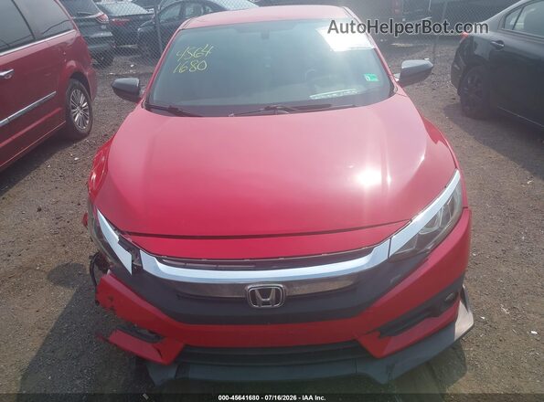 2HGFC4B54JH307395 2018 HONDA CIVIC Red უკანა სალონის ხედი
