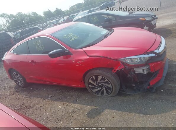 2HGFC4B54JH307395 2018 HONDA CIVIC Red სალონის 360-გრადუსიანი ხედი