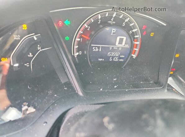 2HGFC4B56GH308220 2016 HONDA CIVIC Белый Вид щитка приборов