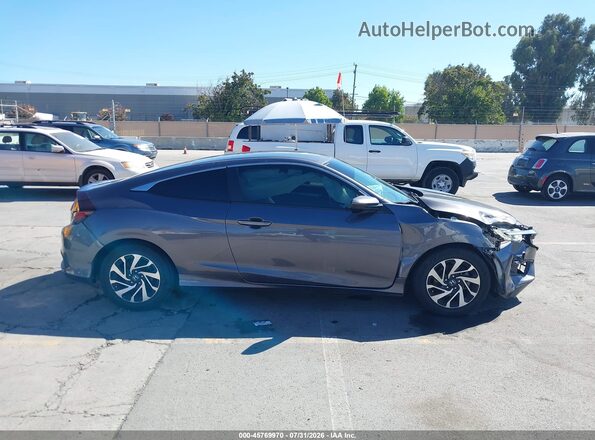 2HGFC4B57GH305276 2016 HONDA CIVIC Gray Вид задньої частини салону