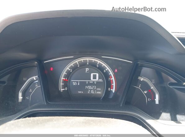 2HGFC4B59JH300667 2018 HONDA CIVIC Белый Вид задних сидений