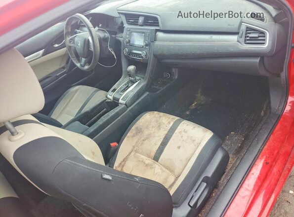 2HGFC4B5XHH306455 2017 HONDA CIVIC Red Dashboard view