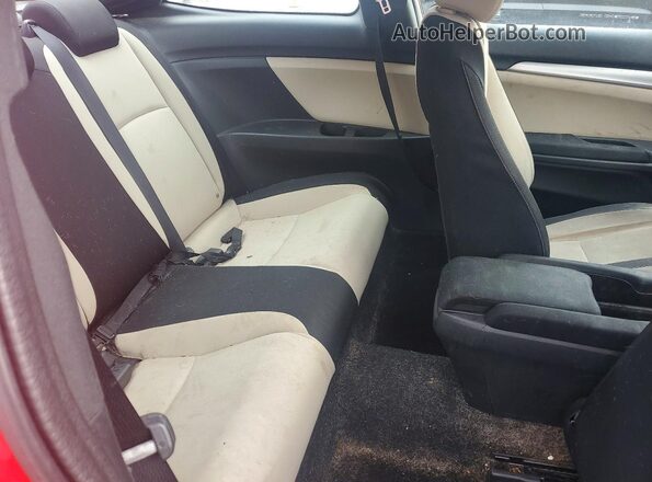 2HGFC4B5XHH306455 2017 HONDA CIVIC Red Rear seats view