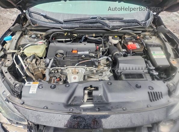 2HGFC4B62KH303615 2019 HONDA CIVIC Black უკანა სალონის ხედი