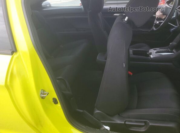 2HGFC4B64KH301347 2019 HONDA CIVIC Yellow Vista de los asientos traseros