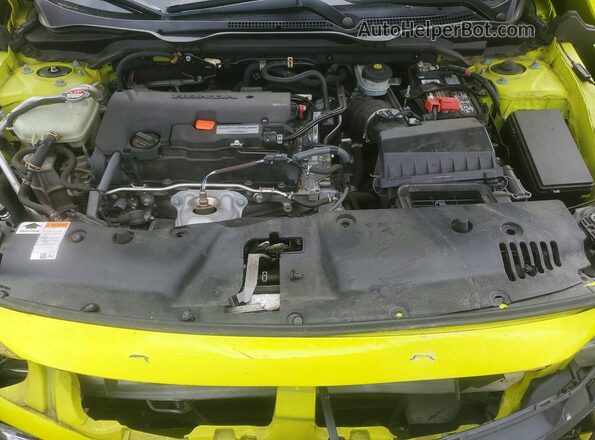 2HGFC4B64KH301347 2019 HONDA CIVIC Yellow Vista interior trasera