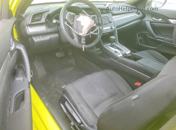 2HGFC4B64KH301347 2019 HONDA CIVIC Yellow Vista del salpicadero