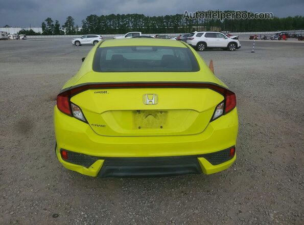 2HGFC4B64KH301347 2019 HONDA CIVIC Yellow Vista trasera