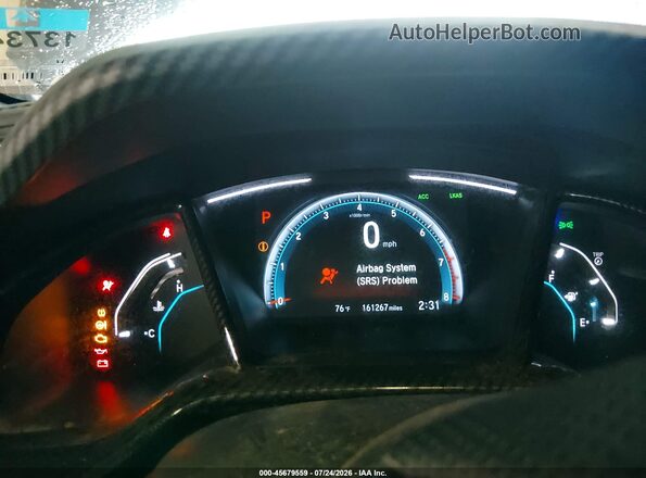 2HGFC4B66KH304816 2019 HONDA CIVIC Gray Вид задніх сидінь