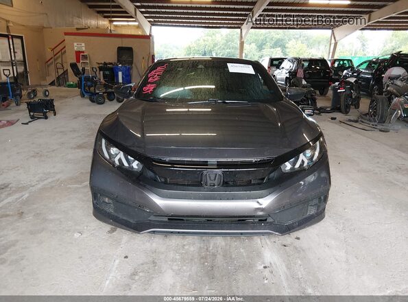 2HGFC4B66KH304816 2019 HONDA CIVIC Gray Вид задньої частини салону