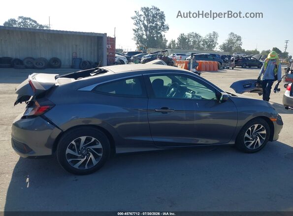 2HGFC4B69KH302204 2019 HONDA CIVIC Gray უკანა სალონის ხედი