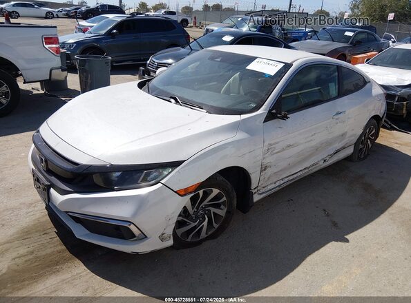 2HGFC4B69KH307497 2019 HONDA CIVIC White Vista tres cuartos delantera izquierda