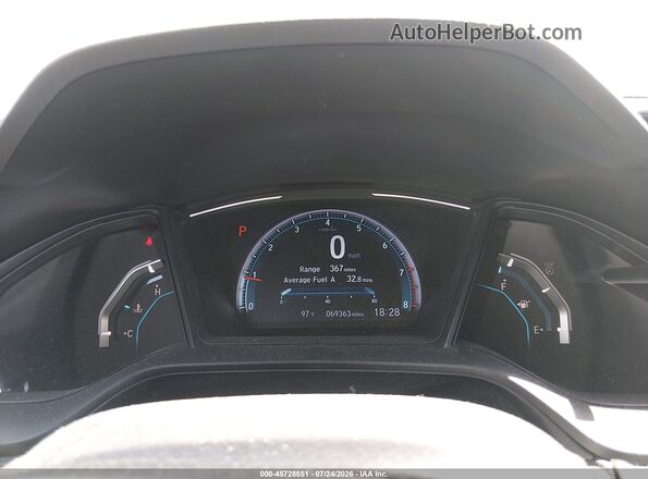 2HGFC4B69KH307497 2019 HONDA CIVIC White Vista de los asientos traseros