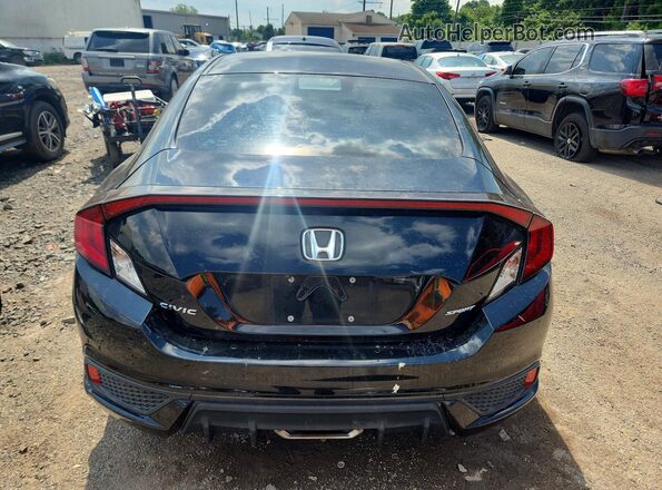 2HGFC4B81KH309472 2019 HONDA CIVIC Black Widok z tyłu