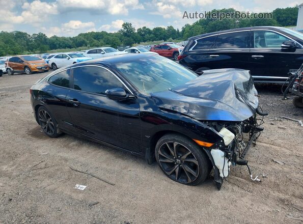 2HGFC4B81KH309472 2019 HONDA CIVIC Black Przód prawy