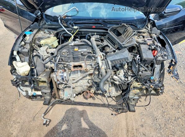 2HGFC4B81KH309472 2019 HONDA CIVIC Black Widok wnętrza z tyłu