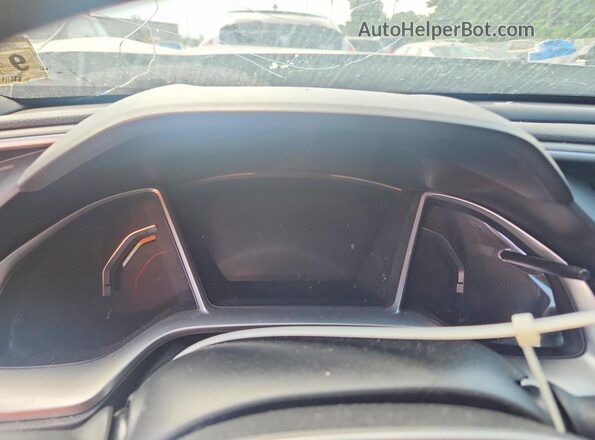2HGFC4B81KH309472 2019 HONDA CIVIC Black Widok zestawu wskaźników