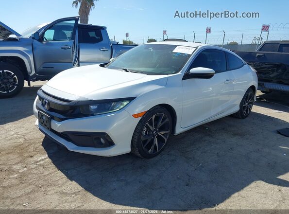 2HGFC4B84KH303973 2019 HONDA CIVIC White Front left