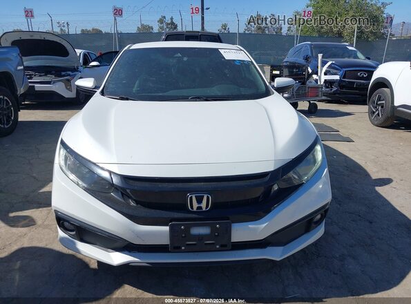 2HGFC4B84KH303973 2019 HONDA CIVIC White Instrument cluster view