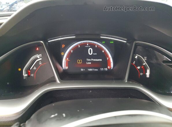 2HGFC4B87KH306754 2019 HONDA CIVIC Синий Вид щитка приборов