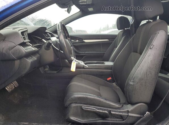 2HGFC4B87KH306754 2019 HONDA CIVIC Синий Вид салона спереди