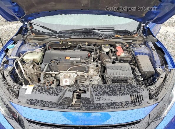 2HGFC4B87KH306754 2019 HONDA CIVIC Синий Вид задней части салона